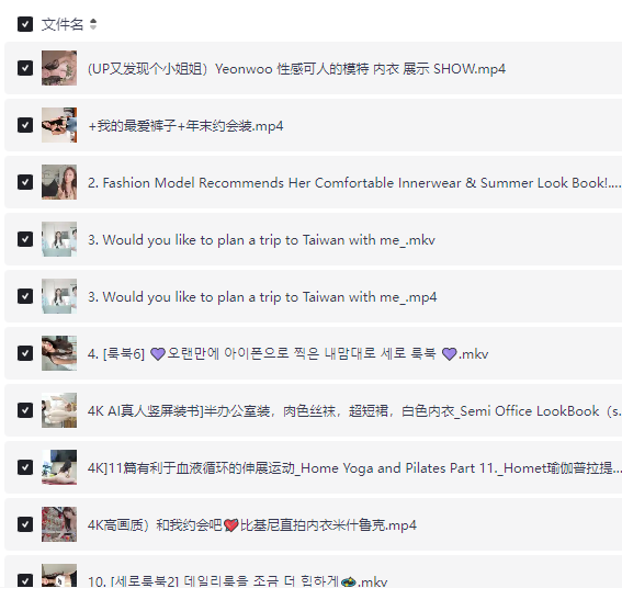 《福利》韩国美女模特/内衣/丝袜 试穿/换衣合集 极致擦边 4K-泡泡资源