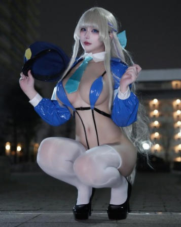 颜值御姐coser【幼爱Youmeko】NO.032 蔚蓝档案 飞鸟马时女警 - 泡泡资源-泡泡资源